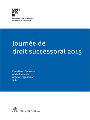 cover image of Journée de droit successoral 2015